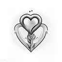 Locked heart  tattoo design idea