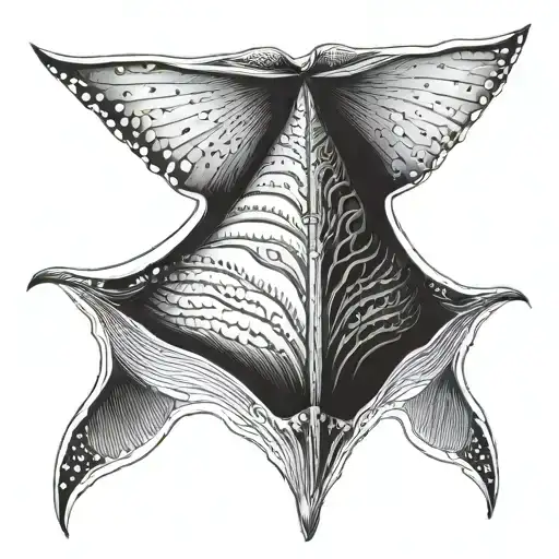 blanket ray tattoo design idea