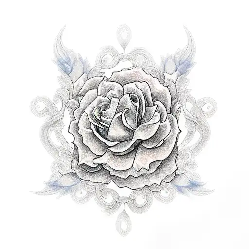 color flowers with filigree for a whole arm tattoo design idea