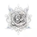 color flowers with filigree for a whole arm tattoo design idea