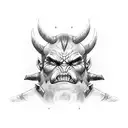 orc warrior  Warcraft  tattoo design idea