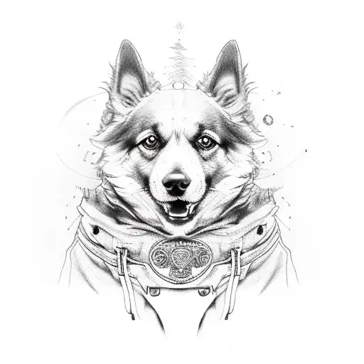 dog lover tattoo design idea