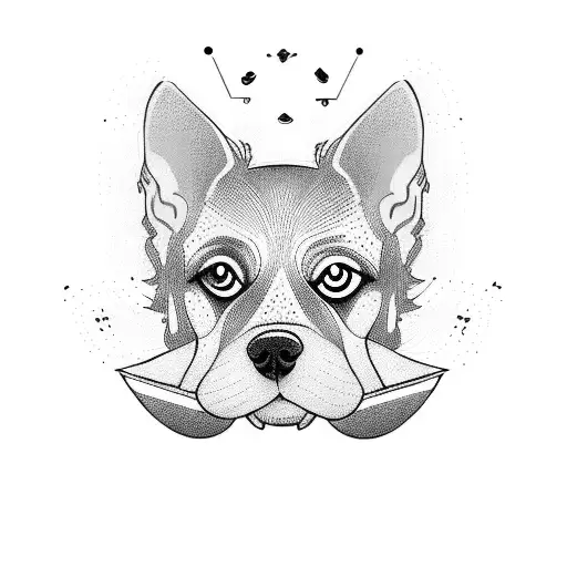 dog lover tattoo design idea