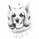 dog lover tattoo design idea