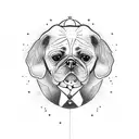 dog lover tattoo design idea