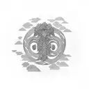 pangolin tattoo design idea