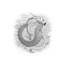 pangolin tattoo design idea