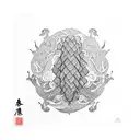 pangolin tattoo design idea