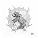 pangolin tattoo design idea