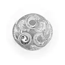 pangolin with yin yang tattoo design idea