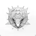 pangolin tattoo design idea