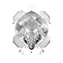 pangolin tattoo design idea