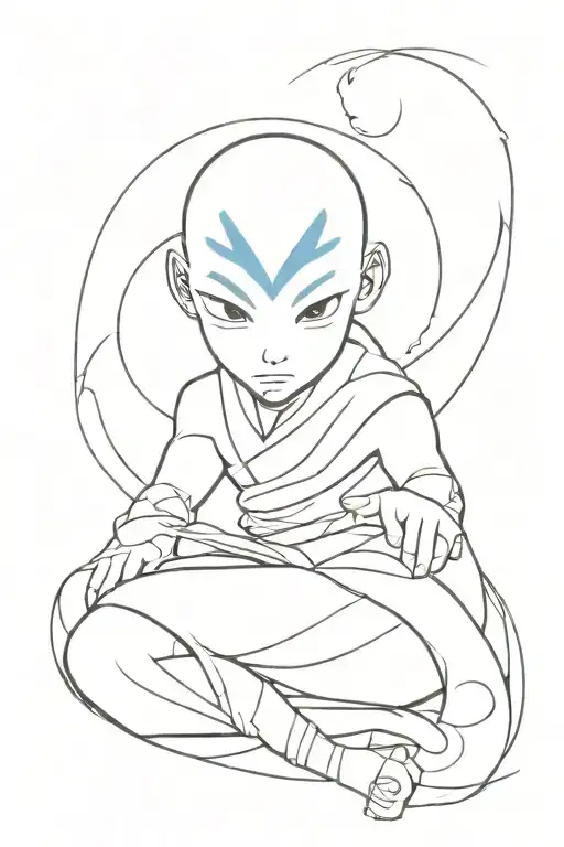 Avatar legend of Aang tattoo design idea