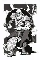 uncle iroh avatar the legend of aang tattoo design idea