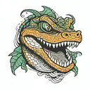 Florida Gator tattoo design idea