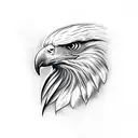 eagle feathers tattoo design idea