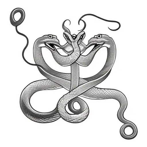 Snake with Banner tattoo design idea