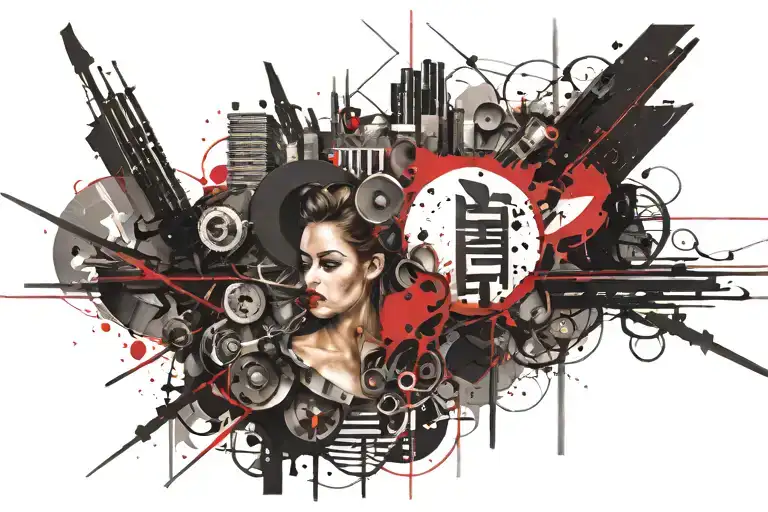 the word solitude tattoo design idea