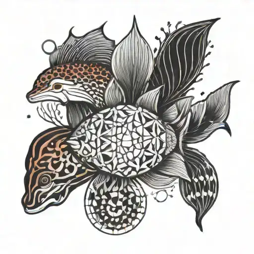 sea life tattoo tattoo design idea