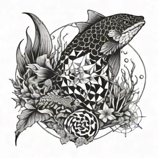 sea life tattoo tattoo design idea