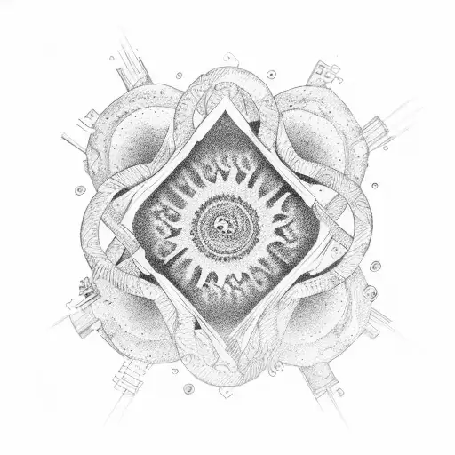 4 Better 4 Worse 4 Life in a spiral shape tattoo design idea