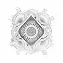4 Better 4 Worse 4 Life in a spiral shape tattoo design idea