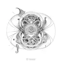 4 Better 4 Worse 4 Life in a spiral shape tattoo design idea