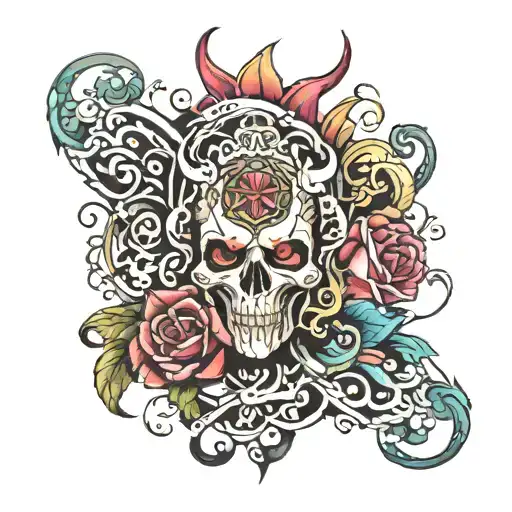 sin of pride tattoo design idea