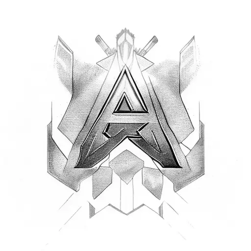 avengers characters in a quad chevron pattern upper arm tattoo design idea