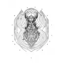 avengersin a quad chevron pattern upper arm tattoo design idea