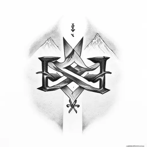 god is greater than highs and lows tattoo design idea