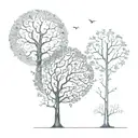 past present future tree   tattoo design idea