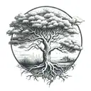 past present future tree   tattoo design idea