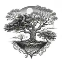 past present future tree   tattoo design idea