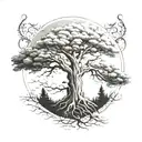 past present future tree   tattoo design idea