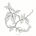 Stay Strong and Creeper plants tattoo design idea