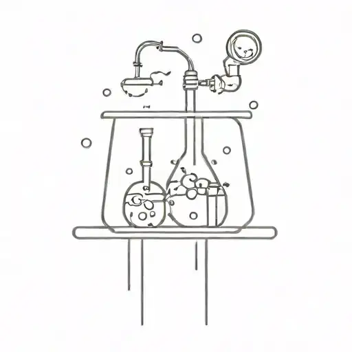 microbiology, laboratory tattoo design idea
