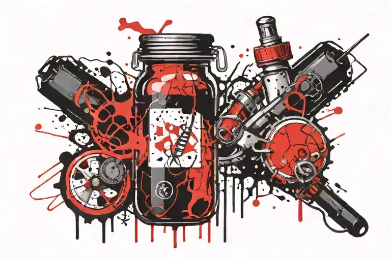 microbiology, laboratory tattoo design idea