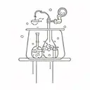 microbiology, laboratory tattoo design idea