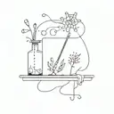 microbiology, laboratory tattoo design idea