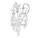 microbiology, laboratory tattoo design idea