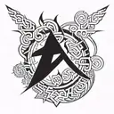 ron in kanji tattoo design idea