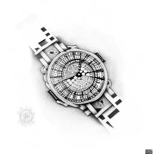 big ben tattoo design idea