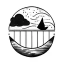 little row-boat tattoo design idea