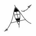 little row-boat tattoo design idea
