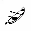 little row-boat tattoo design idea