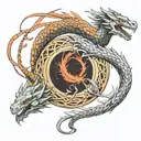 ouroboros dragon tattoo design idea