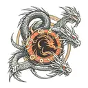 ouroboros dragon tattoo design idea