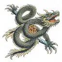 ouroboros dragon tattoo design idea