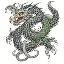 ouroboros dragon tattoo design idea